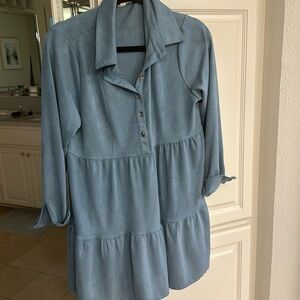 Maternity dress - so cute! Suede material